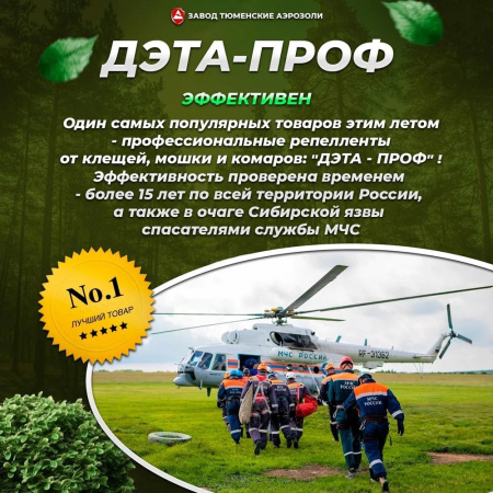 Аэрозоль ДЭТА-Проф 3-в-1_140мл (ДВ30%)